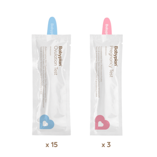 Kit de test Babyplan - 15 tests d'ovulation + 3 tests de grossesse (stylos)