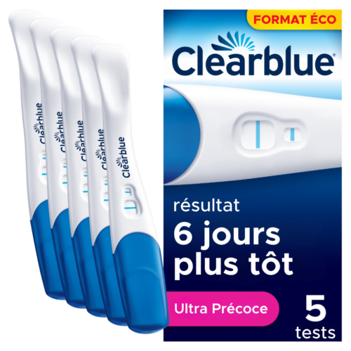 Clearblue Test de Grossesse Ultra Précoce - Pack de 5