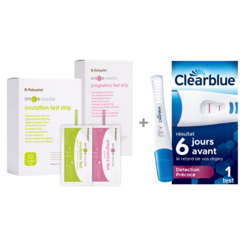 Bundle Clearblue Ultra Précoce Avancé test de grossesse (1 pc) + Kit de tests New SmileReader