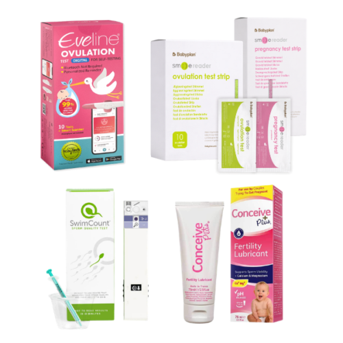 Système de Fertilité Intelligent Eveline, Smile Reader, Test de Sperme SwimCount & Conceive Plus 75 ml — Kit Complet pour Votre Fertilité
