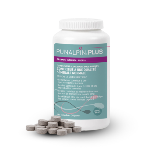 Punalpin® PLUS (180 comprimés) – Grenade, galanga, aronia, zinc, sélénium