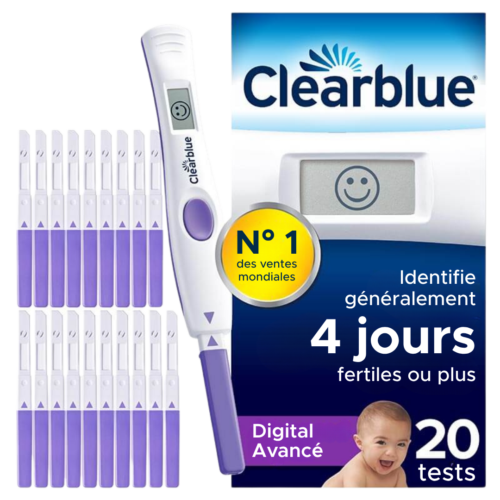 Clearblue Test d'Ovulation Advanced Digital – Pack de 20