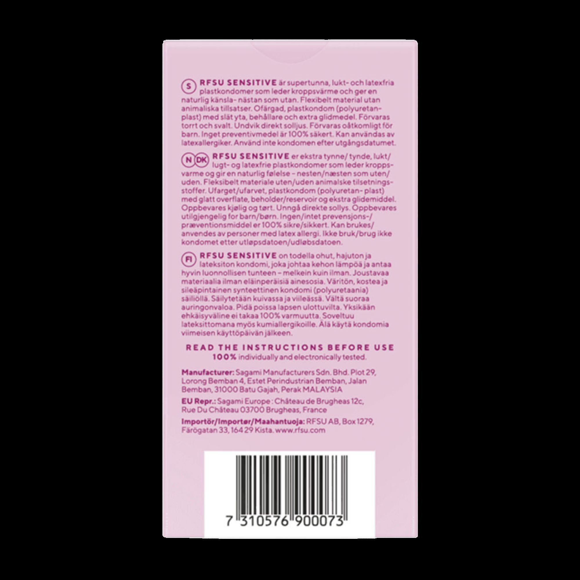 RFSU Préservatifs So Sensitive 6 pièces – Image 3