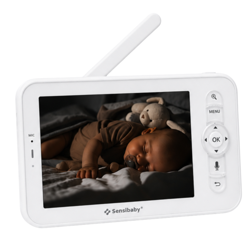 AI Nexura Écoute-Bébé Écran LCD – Écran indépendant avec flux en direct et audio bidirectionnel