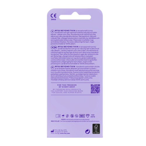 RFSU Préservatifs Beyond Thin 10 pièces – Image 3
