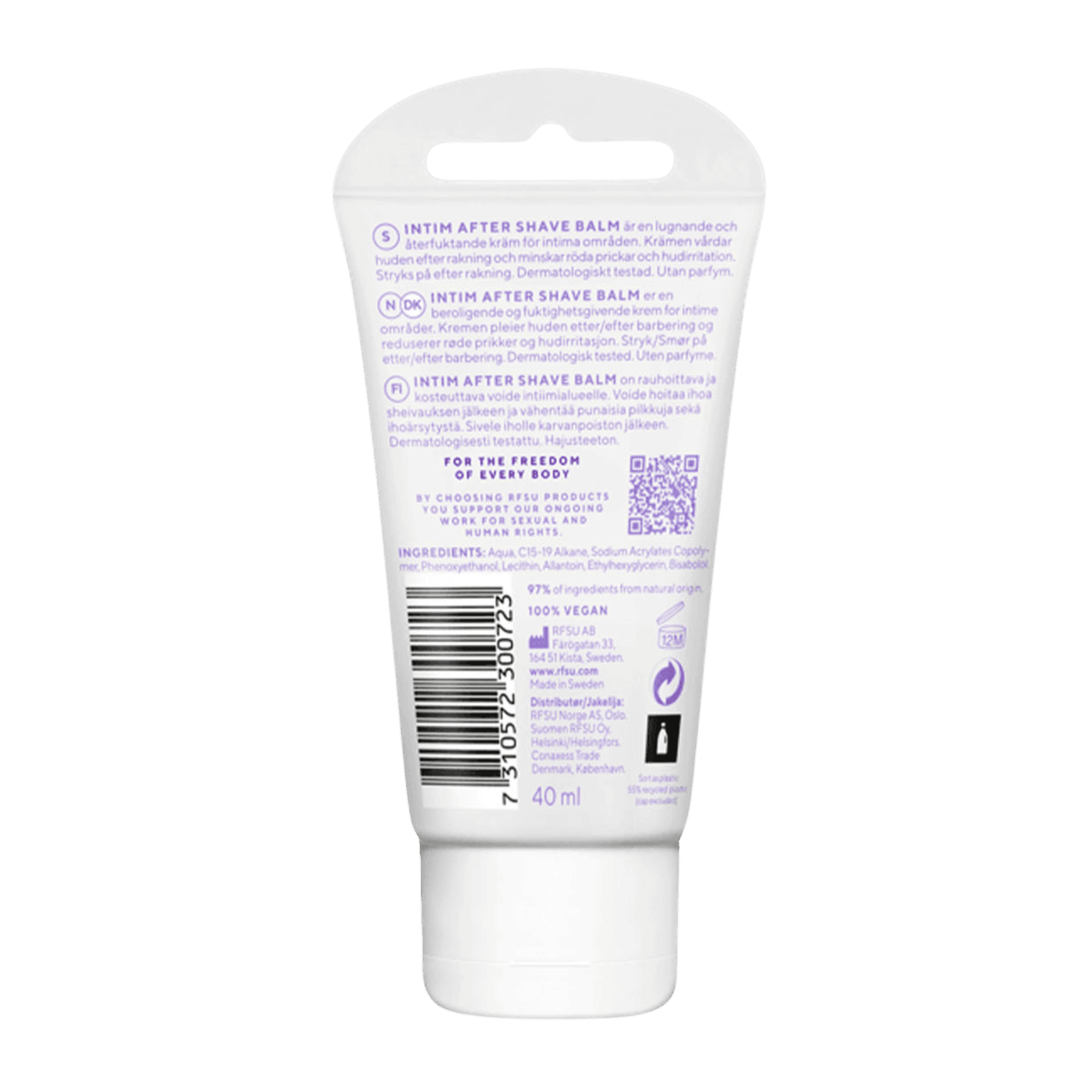 RFSU Baume Après-Rasage Intime 40ml – Image 2