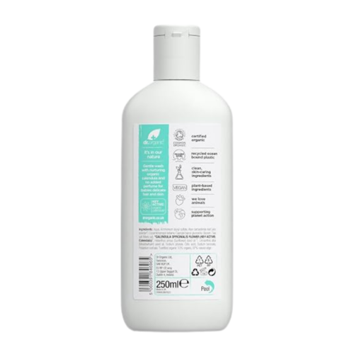 Dr Organic Gel Lavant Corps et Cheveux Bébé 250ml – Image 2